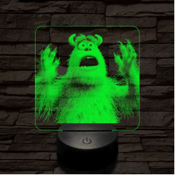 Sullivan rémülete 7 színű valósághű 3D led lámpa