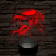 Venom vicsorog 7 színű valósághű 3D led lámpa