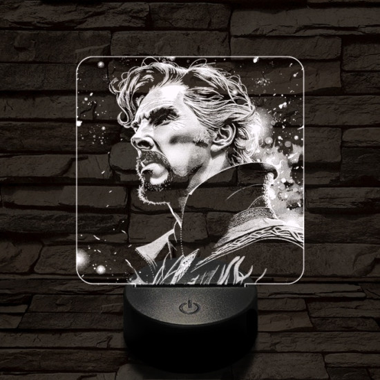 A mágus doktor 7 színű valósághű 3D led lámpa