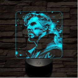 A mágus doktor 7 színű valósághű 3D led lámpa