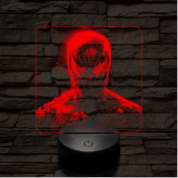 Pókember mereng 7 színű valósághű 3D led lámpa