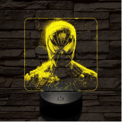 Pókember mereng 7 színű valósághű 3D led lámpa