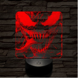 Venom éhes 7 színű valósághű 3D led lámpa