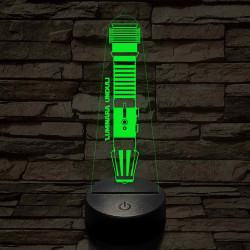 Luminara Unduli fénykardja 7 színű 3D led lámpa