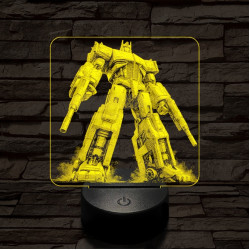 Optimus harcra kész 7 színű valósághű 3D led lámpa