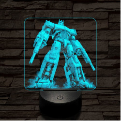 Optimus harcra kész 7 színű valósághű 3D led lámpa
