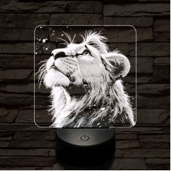 Szimba magányos 7 színű valósághű 3D led lámpa