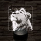 Szimba magányos 7 színű valósághű 3D led lámpa