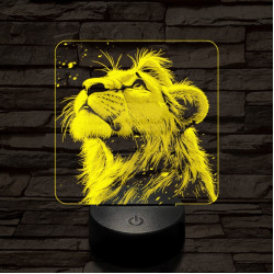 Szimba magányos 7 színű valósághű 3D led lámpa
