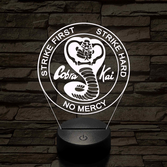 Cobra Kai 7 színű 3D led lámpa