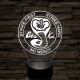 Cobra Kai 7 színű 3D led lámpa