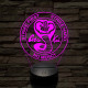 Cobra Kai 7 színű 3D led lámpa