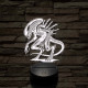 Alien Xeno 7 színű 3D led lámpa