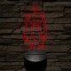 Vad Robot Rozzum 7134 „Roz” 7 színű  3D led lámpa