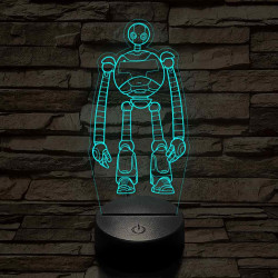 Vad Robot Rozzum 7134 „Roz” 7 színű  3D led lámpa
