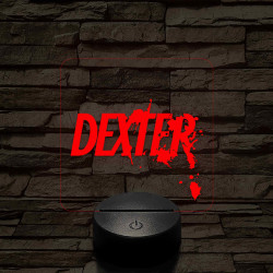 Dexter 3D 7 színű  3D led lámpa