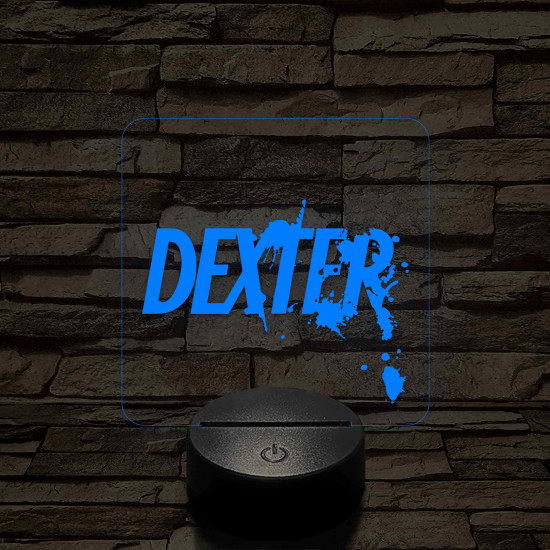 Dexter 3D 7 színű  3D led lámpa