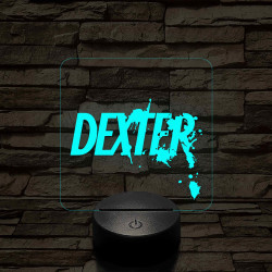 Dexter 3D 7 színű  3D led lámpa