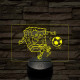 Focizó SpongyaBob – 7 színű, színváltós 3D LED lámpa