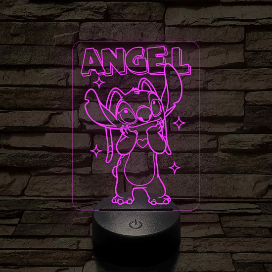 Holdfény – 7 színű, színváltós 3D LED lámpa