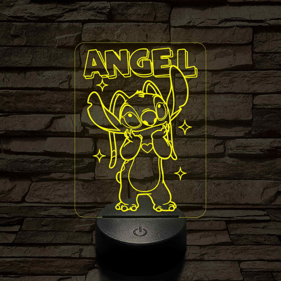 Holdfény – 7 színű, színváltós 3D LED lámpa