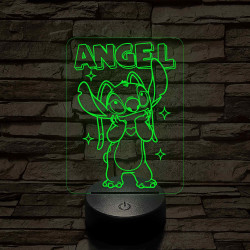 Holdfény – 7 színű, színváltós 3D LED lámpa