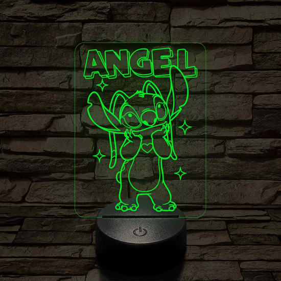 Holdfény – 7 színű, színváltós 3D LED lámpa