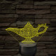 Csodalámpa 7 színű, színváltós  3D led lámpa