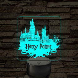 Roxfort - 7 színű, színváltós 3D led lámpa