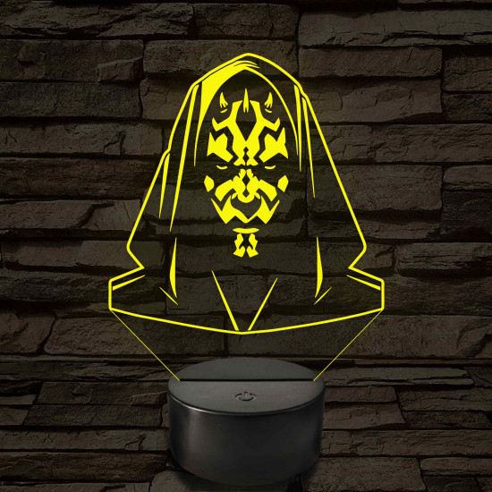 Darth Maul – 7 színű, színváltós 3D LED lámpa