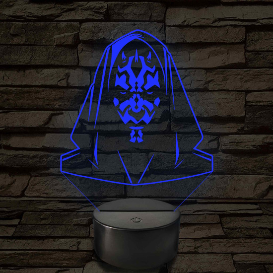 Darth Maul – 7 színű, színváltós 3D LED lámpa