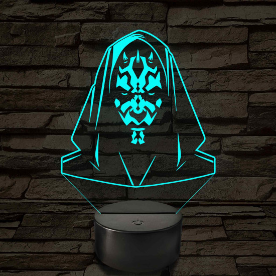 Darth Maul – 7 színű, színváltós 3D LED lámpa