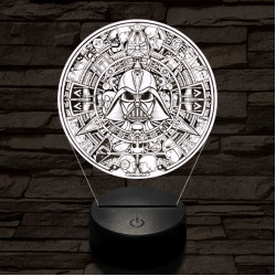 Csillagok Univerzuma 7 színű  3D led lámpa