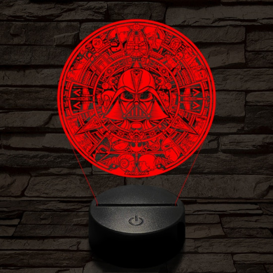 Csillagok Univerzuma 7 színű  3D led lámpa