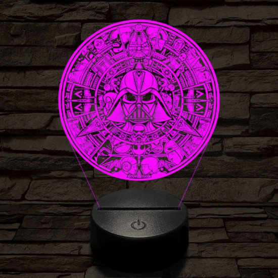 Csillagok Univerzuma 7 színű  3D led lámpa