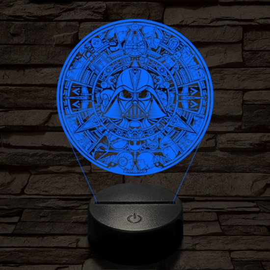 Csillagok Univerzuma 7 színű  3D led lámpa