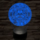 Csillagok Univerzuma 7 színű  3D led lámpa