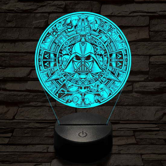 Csillagok Univerzuma 7 színű  3D led lámpa