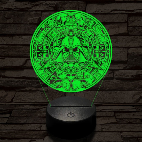 Csillagok Univerzuma 7 színű  3D led lámpa