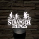 Stranger Things  7 színű  3D led lámpa