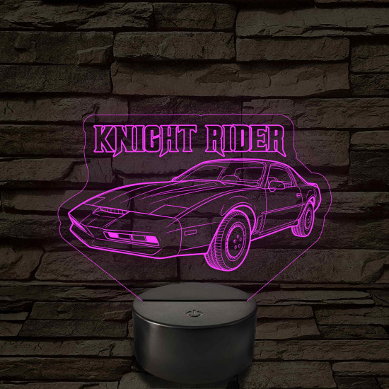 Knight Rider – K.I.T.T. – 7 színű, színváltós LED lámpa