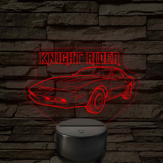 Knight Rider – K.I.T.T. – 7 színű, színváltós LED lámpa
