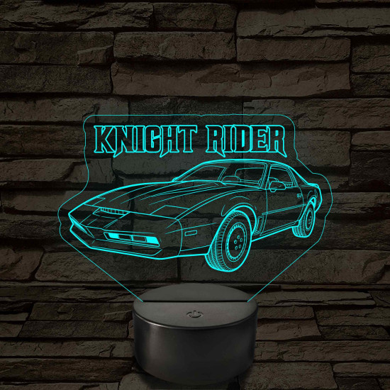 Knight Rider – K.I.T.T. – 7 színű, színváltós LED lámpa