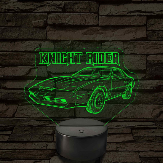 Knight Rider – K.I.T.T. – 7 színű, színváltós LED lámpa