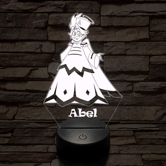 Hazbin Hotel Abel – 7 színű, színváltós 3D LED lámpa