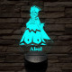 Hazbin Hotel Abel – 7 színű, színváltós 3D LED lámpa