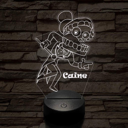 A Csodálatos Digitális Cirkusz Caine – 7 színű, színváltós 3D LED lámpa