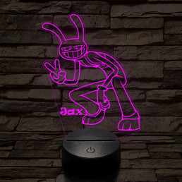 A Csodálatos Digitális Cirkusz Jax – 7 színű, színváltós 3D LED lámpa