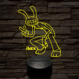 A Csodálatos Digitális Cirkusz Jax – 7 színű, színváltós 3D LED lámpa