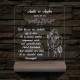 Ölelő Szülőköszöntő – Esküvői Pár & Idézet – 7 színű, színváltós 3D LED lámpa